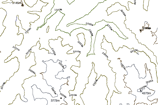 Mountain peaks around La Breya