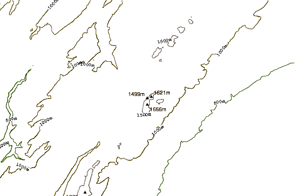 Mountain peaks around La Dôle