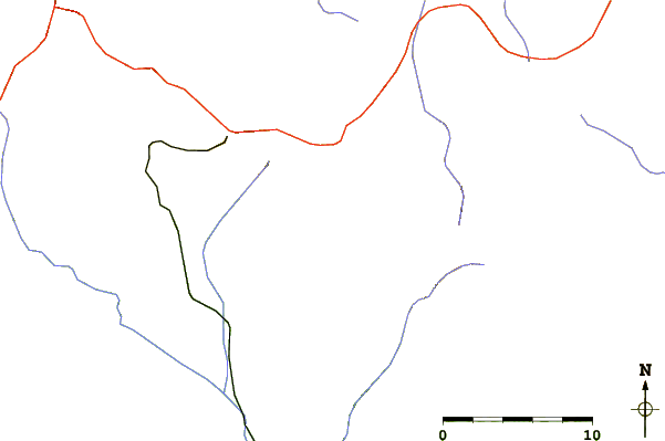 Roads and rivers around La Maroma