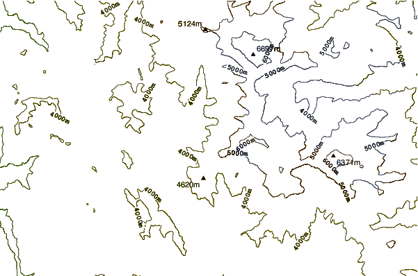 Mountain peaks around La Mesa (mountain)