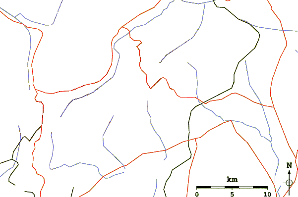 Roads and rivers around La Najarra