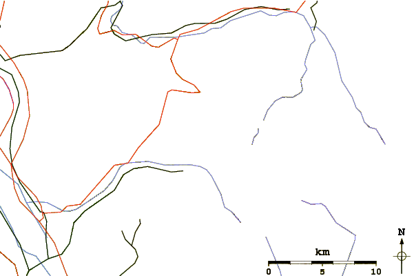 Roads and rivers around La Para