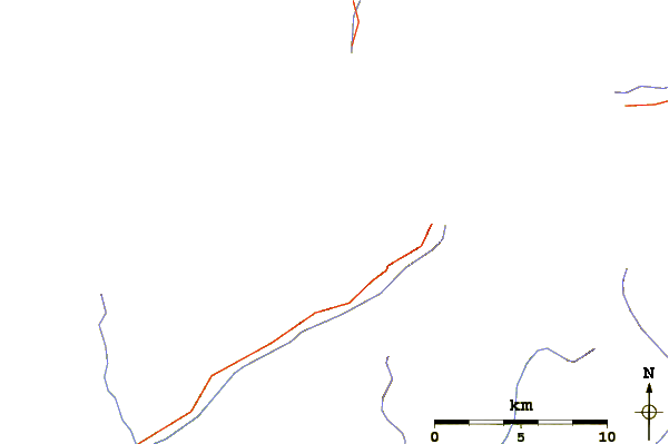 Roads and rivers around La Singla