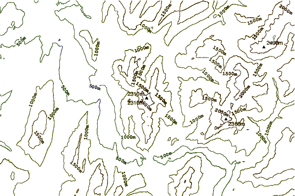 Mountain peaks around La Tournette