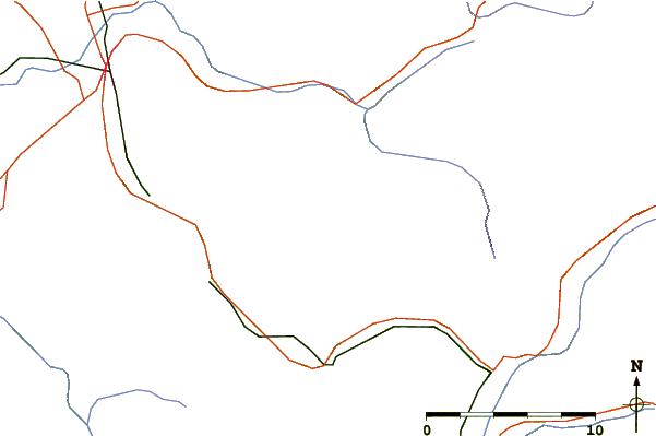 Roads and rivers around La Tournette