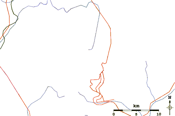 Roads and rivers around La Tsavre