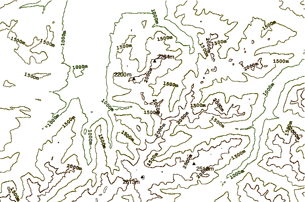 Mountain peaks around Lachenkopf