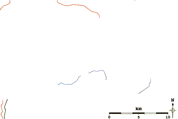 Roads and rivers around Ladhar Bheinn