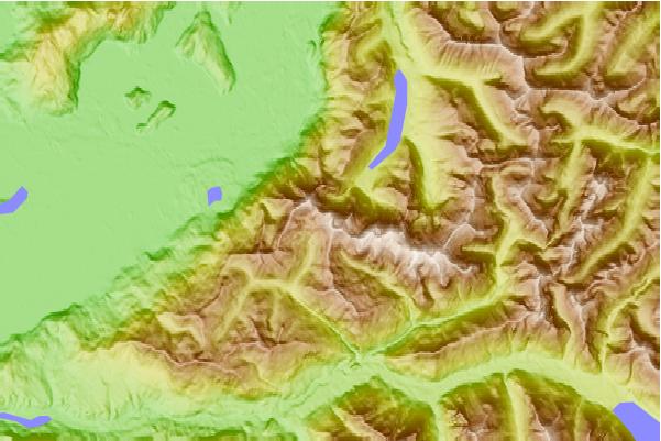 Surf breaks located close to Lady Peak