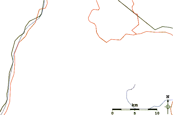 Roads and rivers around Lagginhorn