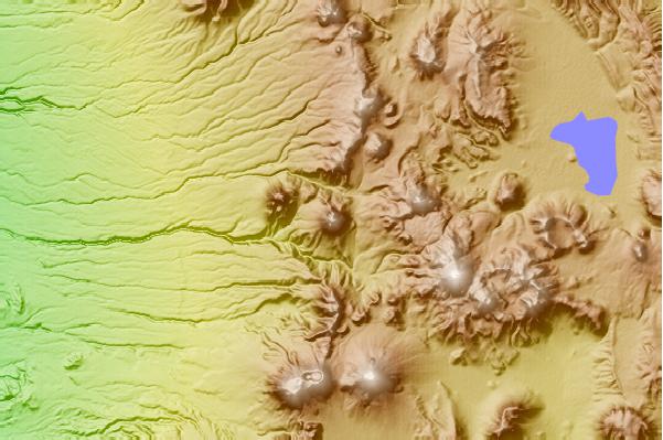 Surf breaks located close to Laguna Verde (volcano)