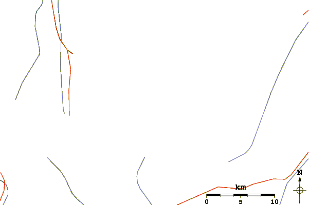 Roads and rivers around Laila Peak (Rupal Valley)