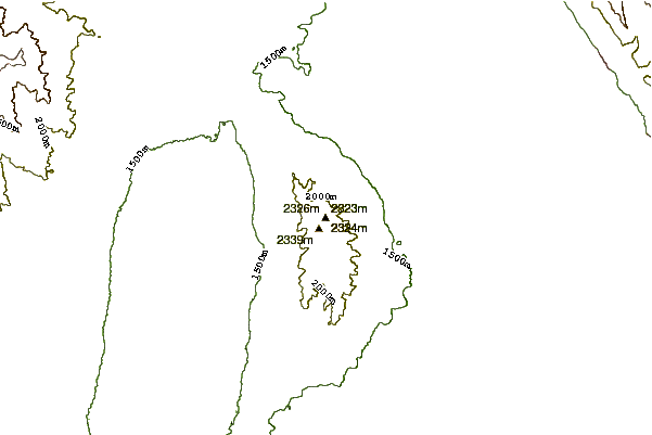 Mountain peaks around Lake Mountain (Utah)