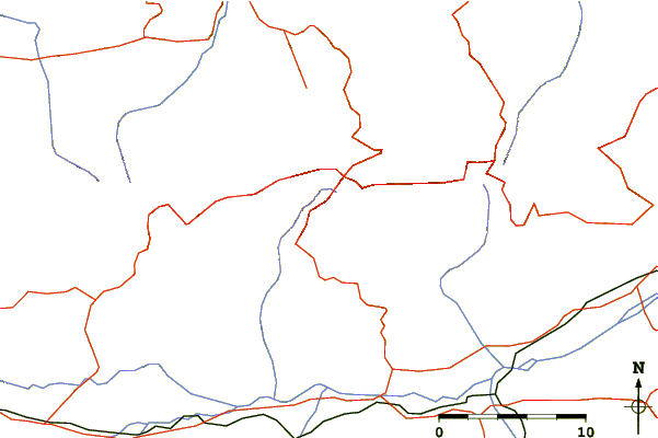 Roads and rivers around Lalla Khedidja