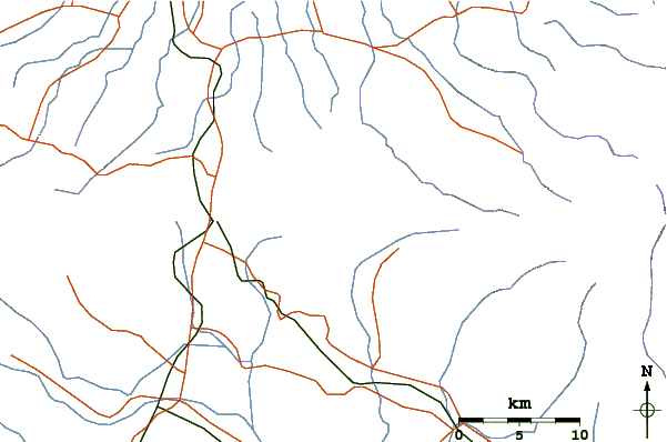 Roads and rivers around Lamongan