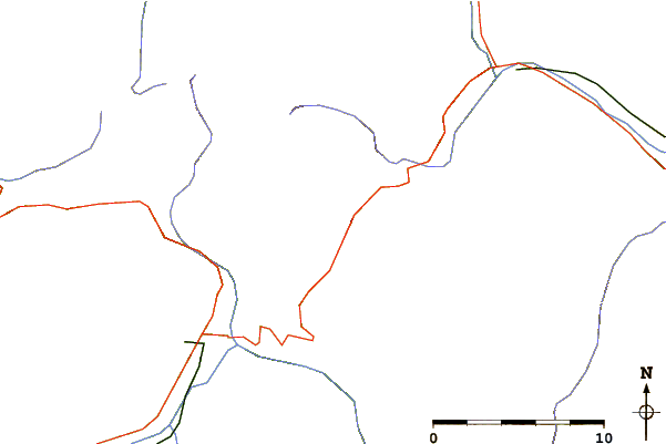 Roads and rivers around Lancebranlette