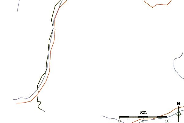 Roads and rivers around Längflue