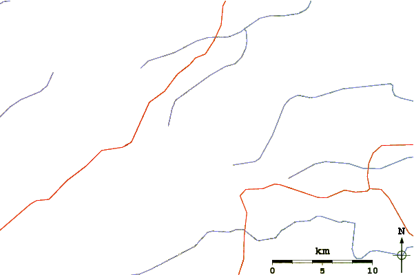 Roads and rivers around Laramie Peak