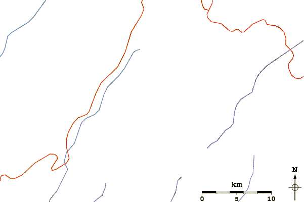 Roads and rivers around Las Banderillas