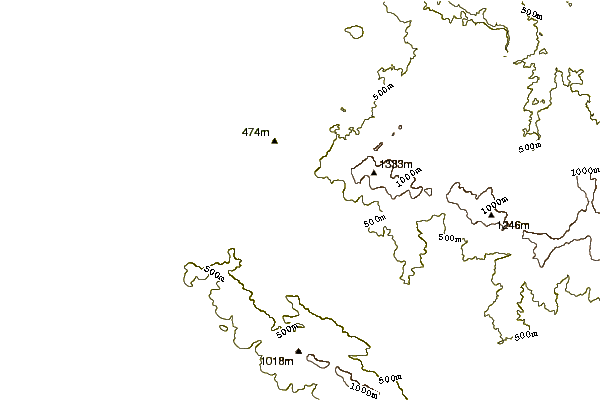 Mountain peaks around Latmus