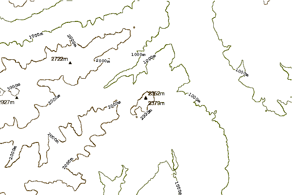 Mountain peaks around Laugenspitze