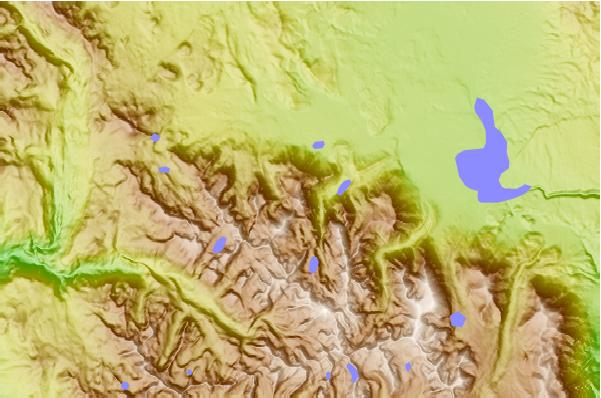 Surf breaks located close to Laurel Mountain