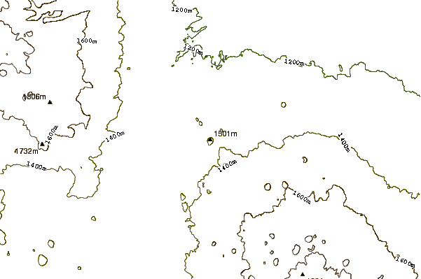 Mountain peaks around Lava Butte