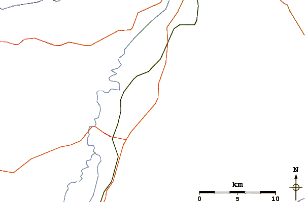 Roads and rivers around Lava Butte