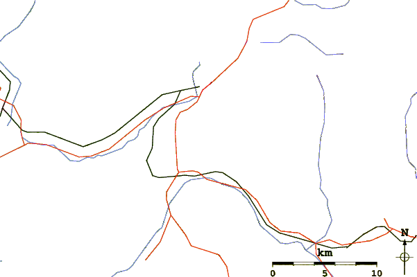 Roads and rivers around Le Cousson