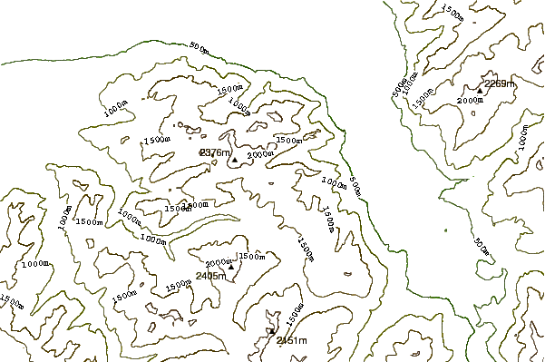 Mountain peaks around Le Linleu