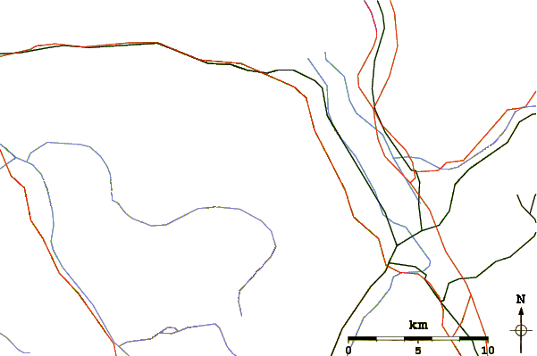 Roads and rivers around Le Linleu