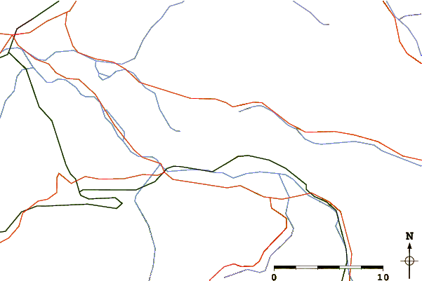 Roads and rivers around Le Môle