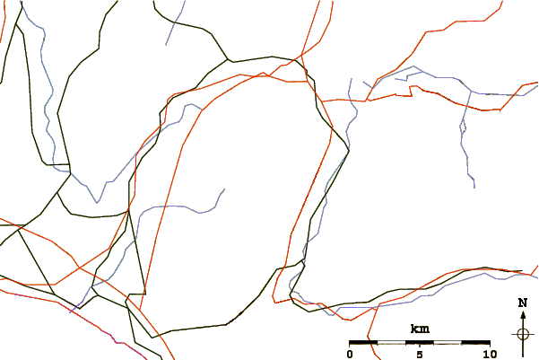 Roads and rivers around Le Moléson
