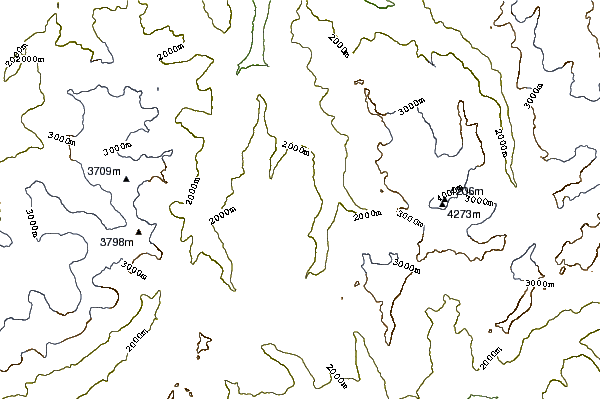 Mountain peaks around Le Mourin