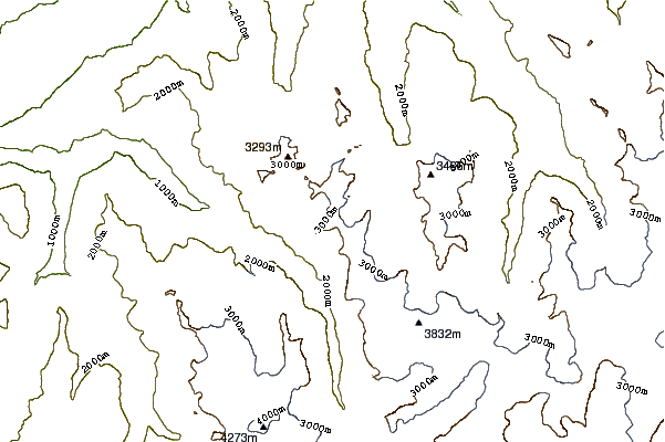 Mountain peaks around Le Parrain