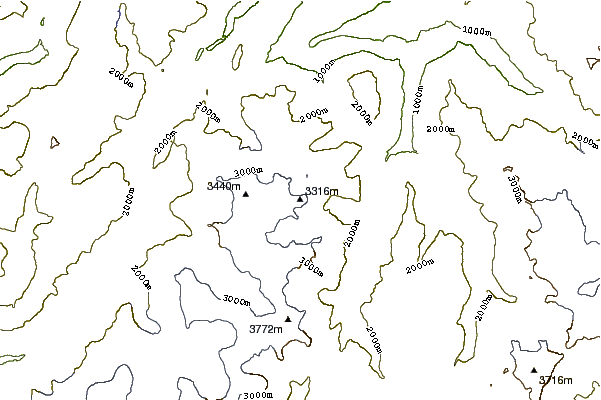 Mountain peaks around Le Portalet