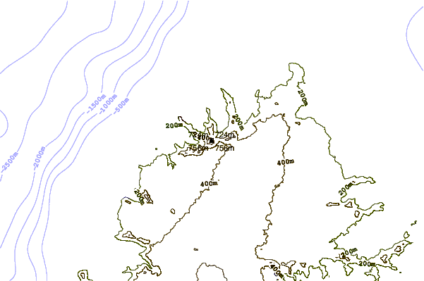 Mountain peaks around Le Pouce