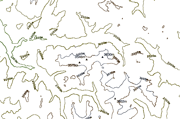 Mountain peaks around Le Râteau