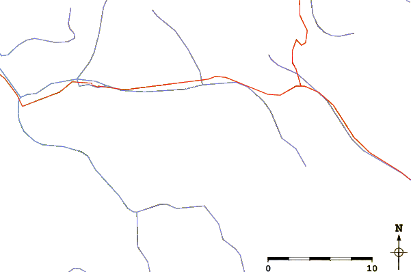 Roads and rivers around Le Râteau