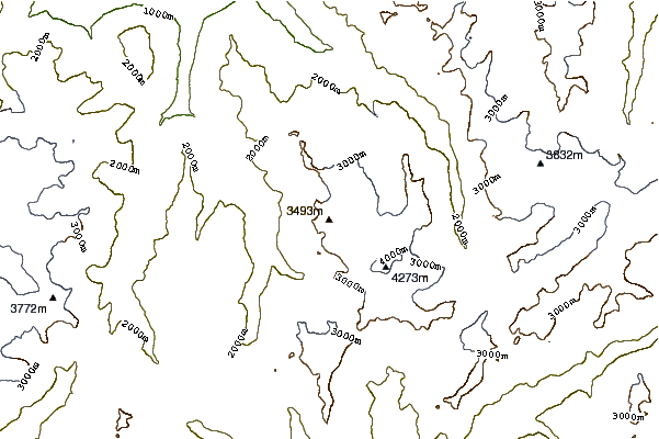 Mountain peaks around Le Ritord