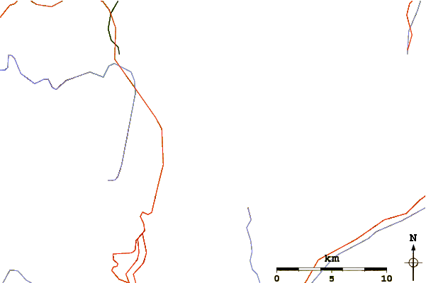 Roads and rivers around Le Ritord