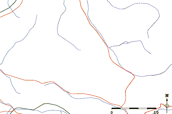 Roads and rivers around Le Roc d'Enfer