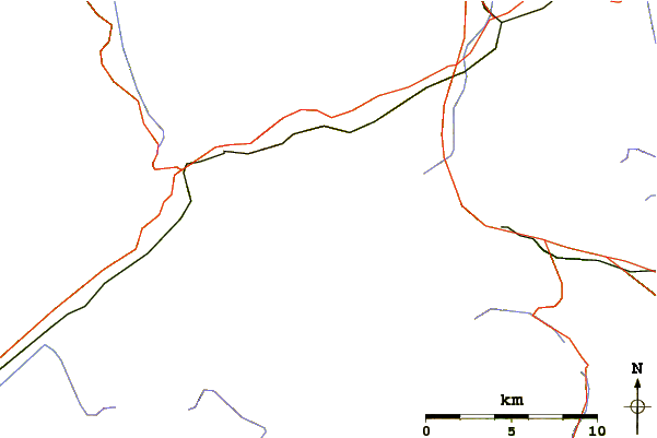 Roads and rivers around Leckihorn