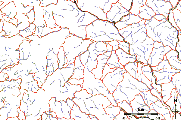 Roads and rivers around Leirhøi