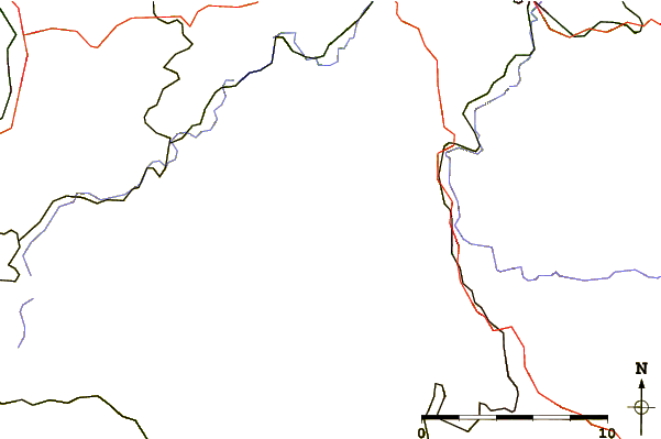 Roads and rivers around Leistnerhübel