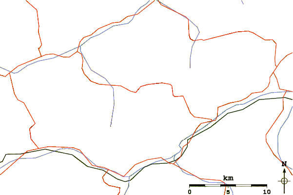 Roads and rivers around Leiterspitze