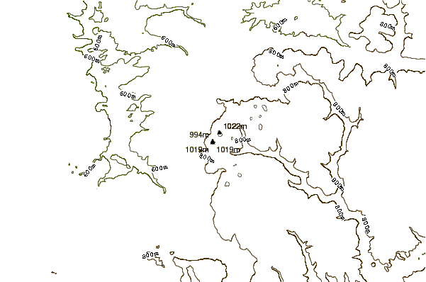 Mountain peaks around Lemberg (Swabian Alb)