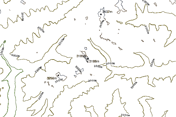 Mountain peaks around Lenkstein