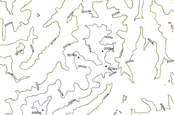 Mountain peaks around Les Droites