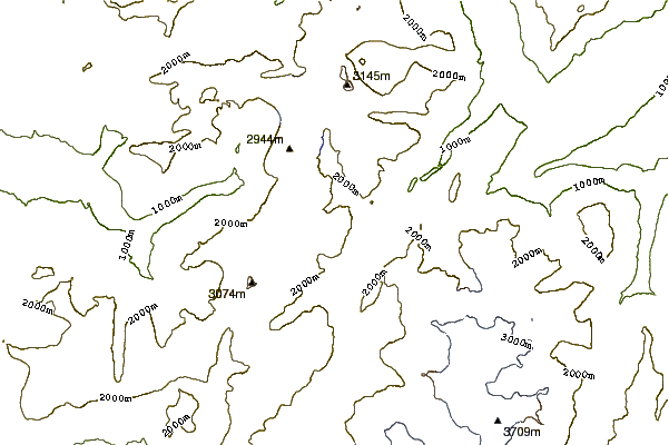 Mountain peaks around Les Perrons